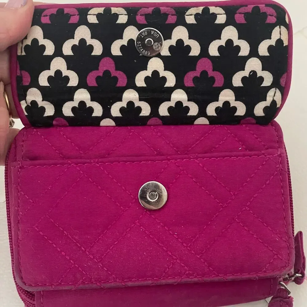 Vera Bradley Magenta Pink Quilted Wallet - Picture 15 of 15